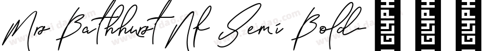 Mrs Bathhurst Nf Semi Bold字体转换